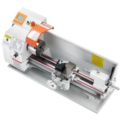 VEVOR Metal Lathe Machine, 8.7 x 18 in, Precision Bench Power Metal Lathe, Automatic Feed, 0-2500 RPM Variable Speed, 1250W Brushless Motor, for Processing Precision Parts Soft Metals Wood Plastics