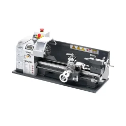 VEVOR Metal Lathe, 8 x 16 in, 550W Benchtop Lathe Machine, 0-2500 RPM Variable Speed, with 0.0003 in Spindle Accuracy Metal Gear, for Processing Precision Parts Imperial/Metric Thread Soft Metals Wood