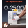 VEVOR Metal Lathe 8 x 16 in 650W Benchtop Lathe Machine Variable Speed, 2500 RPM Max Speed with Metal Gear, Reversible Direction, 14 Metric 10 Imperial Threads, for Precision Metalworking Turning