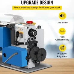 VEVOR Metal Lathe 7"x12",Precision Bench Top Mini Metal Lathe 550W, Metal Lathe Variable Speed 50-2500 RPM Nylon Gear With A Movable Lamp for Precision Parts Processing