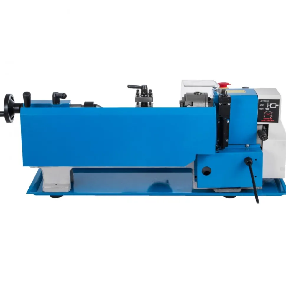 VEVOR Metal Lathe 7"x12",Precision Bench Top Mini Metal Lathe 550W, Metal Lathe Variable Speed 50-2500 RPM Nylon Gear With A Movable Lamp for Precision Parts Processing
