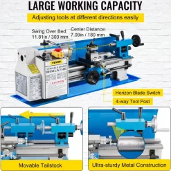 VEVOR Metal Lathe 7