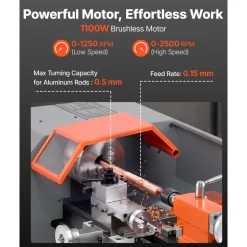 VEVOR Metal Lathe 8