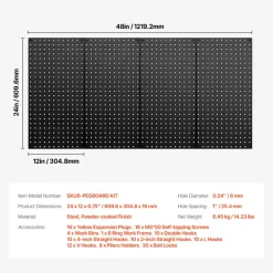 VEVOR Metal Pegboard Panels, 24