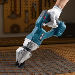 VEVOR Metal Shear, Sheet Metal Cutter Cordless with 360-Degree Pivoting Head, Double Blades, 25000 RPM Speed, Cuts 18 GA Galvanized Steel, 20 GA Stainless Steel, Aluminum Plate, Plastic, Cardboard