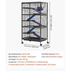 VEVOR Metal Small Animal Cage 39.8