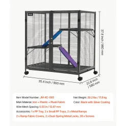 VEVOR Metal Small Animal Cage 37.8