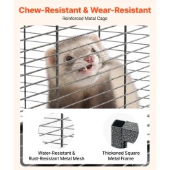 VEVOR Metal Small Animal Cage 51.2