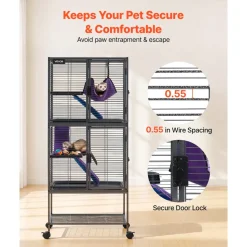 VEVOR Metal Small Animal Cage 51.2