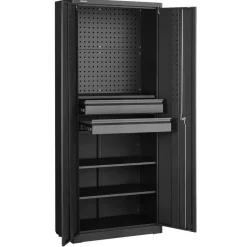 VEVOR Metal Storage Cabinet, 180 lbs Shelf Load Capacity, 70.87