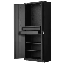 VEVOR Metal Storage Cabinet, 180 lbs Shelf Load Capacity, 70.87