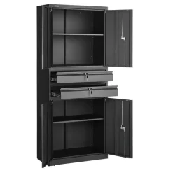 VEVOR Metal Storage Cabinet, 180 lbs Shelf Load Capacity, 70.87