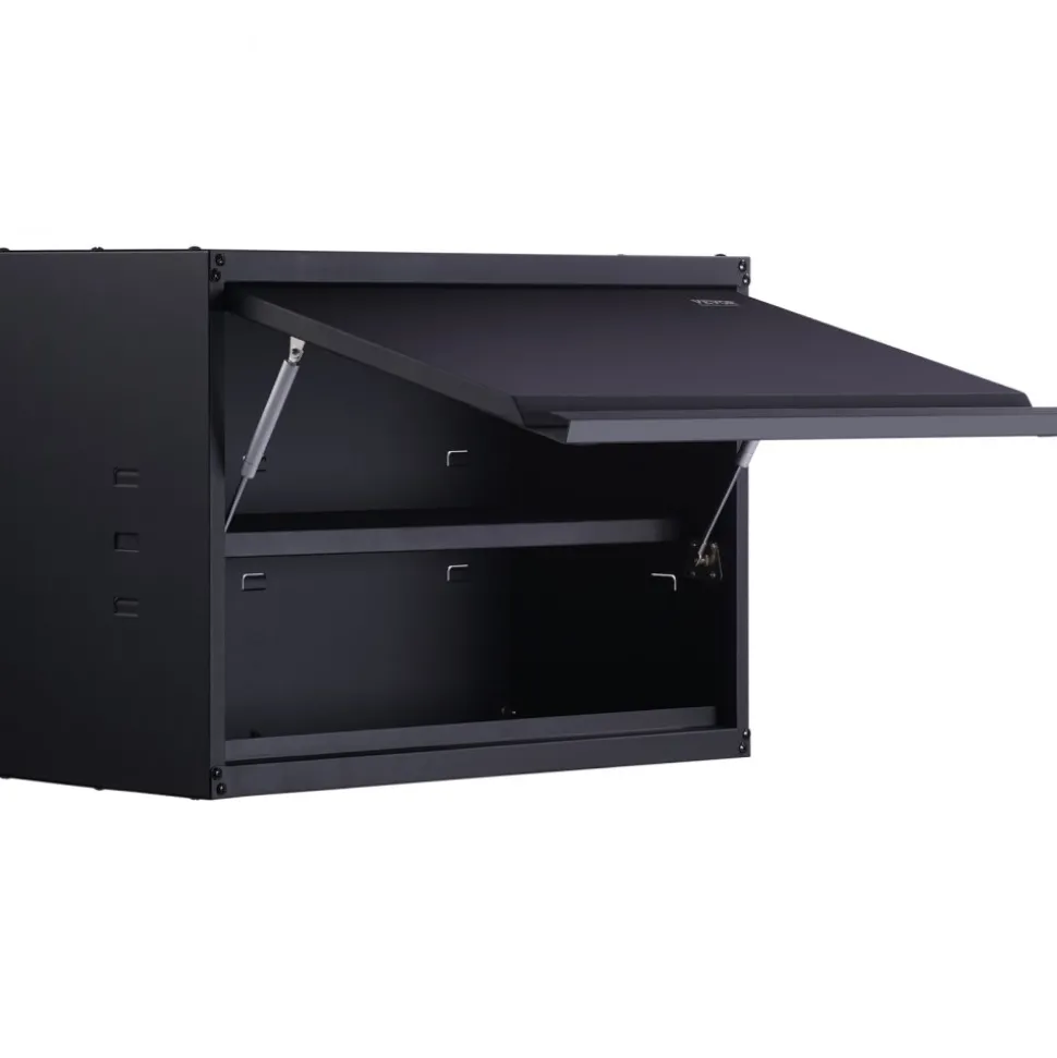 VEVOR Metal Storage Cabinet, 120lbs Load Capacity per Shelf, 20'' Tall Wall-Mounted Powder-Coating Steel Garage Cabinet with Adjustable Shelf, Press to Lock & Open Door, Perfect for Office Home Garage