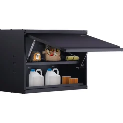 VEVOR Metal Storage Cabinet, 120lbs Load Capacity per Shelf, 20'' Tall Wall-Mounted Powder-Coating Steel Garage Cabinet with Adjustable Shelf, Press to Lock & Open Door, Perfect for Office Home Garage