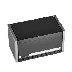 VEVOR Metal Tool Box, 8.6-inch, Portable Metal Tool Box with 3 Drawers, Small Tool Chest with EVA Liners and PP Feet Pads, Heavy-Duty Steel With Ball Bearing Opening and Powder Coated Finish, Black
