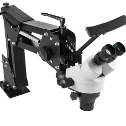 VEVOR Micro Inlaid Mirror Multi-Directional Microscope with Spring Bracket Multi-Directional Micro-Setting Microscope Microscope Gem Diamond Setting Machine with Stand Jewelry Tools 7X-45X
