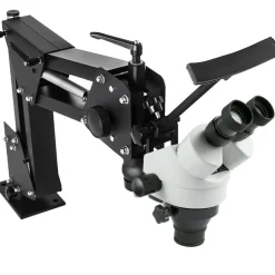 VEVOR Micro Inlaid Mirror Multi-Directional Microscope with Spring Bracket Multi-Directional Micro-Setting Microscope Microscope Gem Diamond Setting Machine with Stand Jewelry Tools 7X-45X