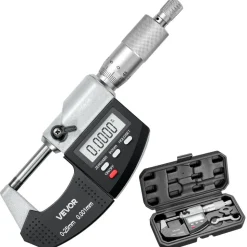 VEVOR Micrometer Set, Digital Outside Micrometer 0-1 inch Measuring Range, 0.00005