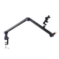 VEVOR Microphone Boom Arm with Desk Mount, 360° Rotatable, Adjustable Mic Stand with 3/8