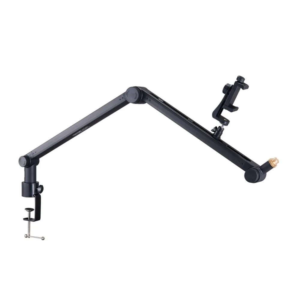 VEVOR Microphone Boom Arm with Desk Mount, 360° Rotatable, Adjustable Mic Stand with 3/8" to 5/8" Adapter Port, for Recording Blue Yeti Hyperx Quadcast Blue Snowball Shure SM7B Audio Technica