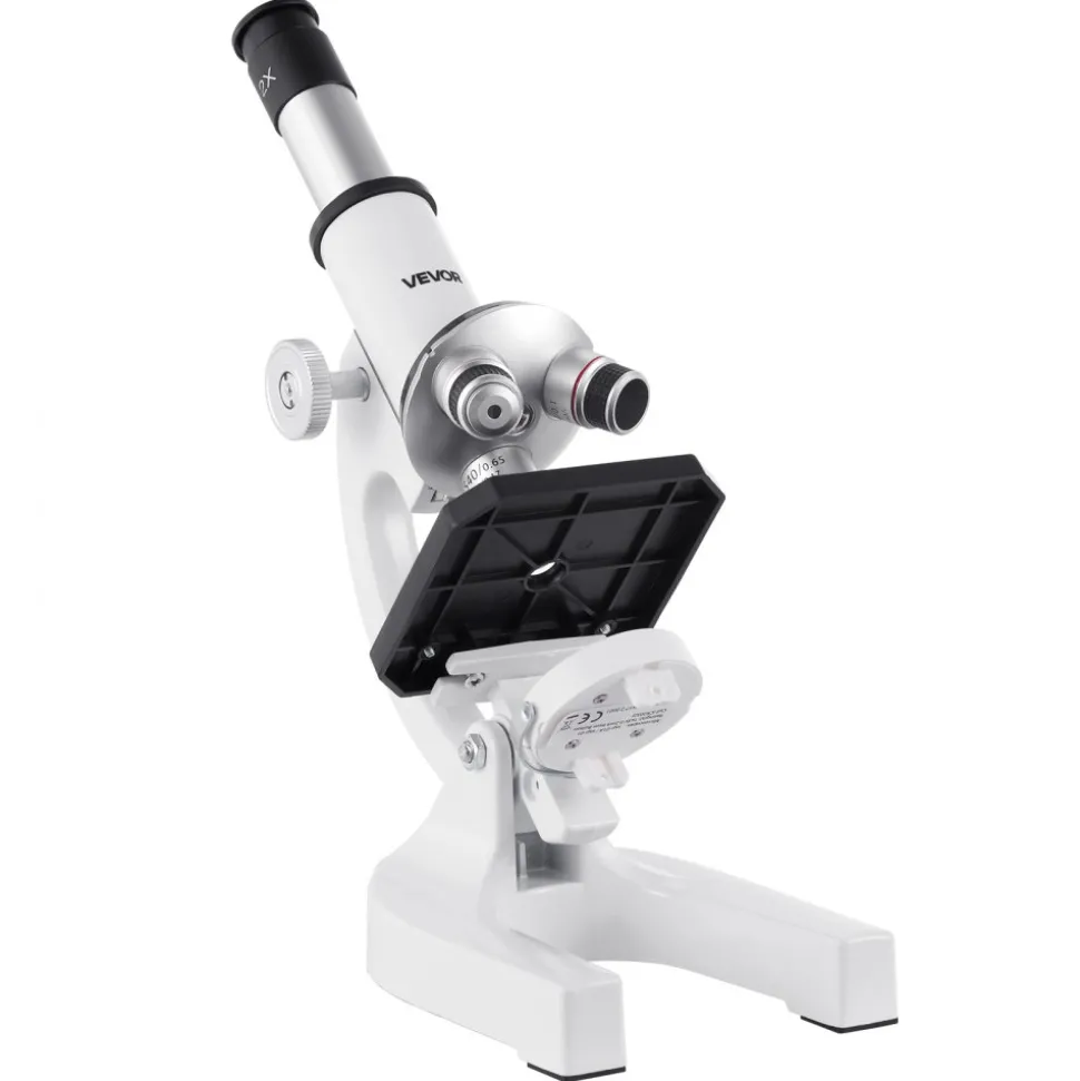 VEVOR Microscope for Kids Adults, 40X-2000X Professional Compound Microscope Mobile Phone Adapter with LED Light, for Laboratory, School, Home, Education