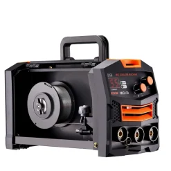 VEVOR MIG Welder, 130Amp Synergic Mig Welding Machine, 110V Gasless Flux Core Welder Machine, Portable Mig Welder with IGBT Inverter Technology and Digital Display Screen