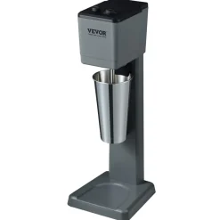 VEVOR Milkshake Machine, 375W Milkshake Maker Mixer, Single Head Drink Mixer Blender Machine, 3-Speed Milkshake Blender with 820ml Stainless Steel Cup for Commercial