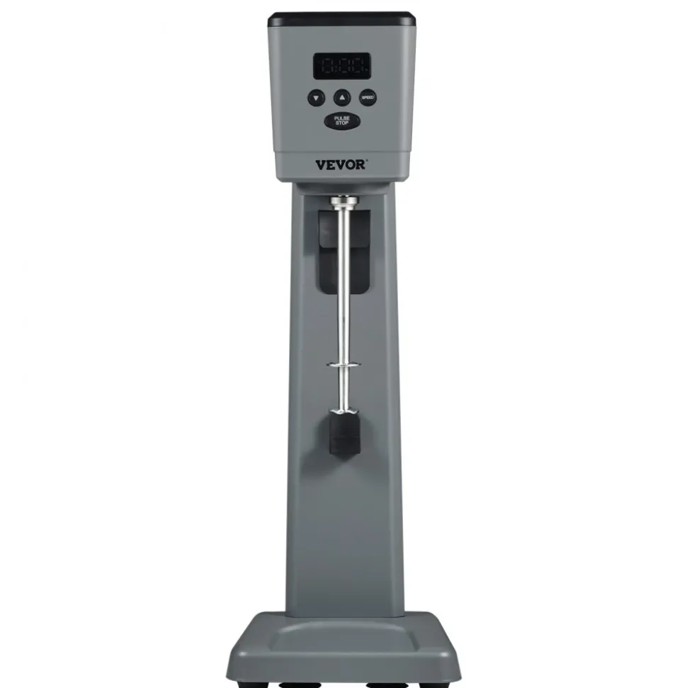 VEVOR Milkshake Maker, 375W Electric Milkshake Machine, Single Head Drink Mixer Blender Machine, LED Intelligent Microswitch, 3-Speed Milkshake Mixer with 820 ml Stainless Steel Cup