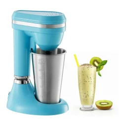 VEVOR Milkshake Maker, 100W Milk Shake Maker Mixer, Single Head Drink Mixer Blender Machine, Dual-Speed Adjustment Milkshake Blender with Stainless Steel Cup, for Home, Kitchen, Bar & Beverage Shop
