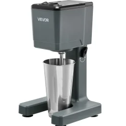 VEVOR Milkshake Maker, 150W Milk Shake Maker Mixer, Single Head Drink Mixer Blender Machine, Dual-Speed Adjustment Milkshake Blender with Stainless Steel Cup, for Home, Kitchen, Bar & Beverage Shop