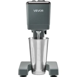 VEVOR Milkshake Maker, 150W Milk Shake Maker Mixer, Single Head Drink Mixer Blender Machine, Dual-Speed Adjustment Milkshake Blender with Stainless Steel Cup, for Home, Kitchen, Bar & Beverage Shop