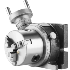 VEVOR Milling Machine Rotary Table, 4''/100 mm, Versatile Horizontal & Vertical Design, Precision Crafted, Includes 3.1''/80 mm 3-Jaw Chuck, M10 T-Bolts & Nuts, Ideal for Engineering & Indexing