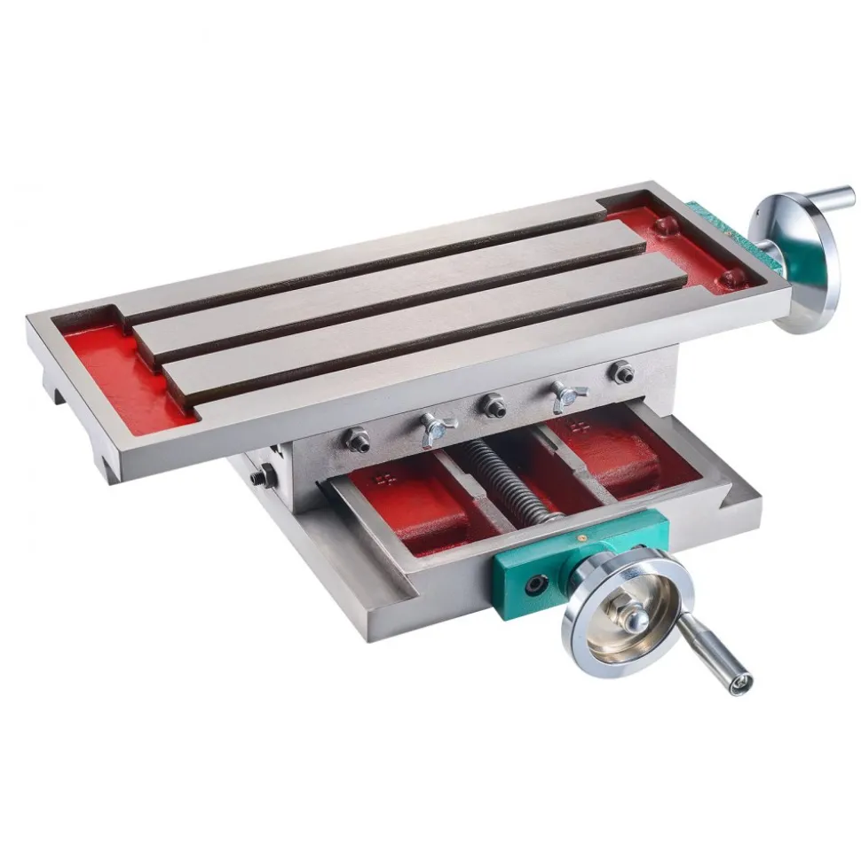 VEVOR Milling Working Table 17.7 X 6.7 Inch, Compound Milling Machine Work Table 2 Axis 4 Ways Move, Multifunction Milling Working Table Heavy-duty Structure,for Milling and Drilling Machine