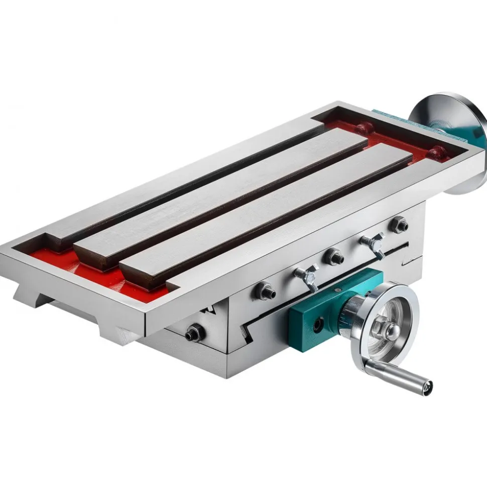 VEVOR Milling Working Table 17.7 X 6.7 Inch, Compound Milling Machine Work Table 2 Axis 4 Ways Move, Multifunction Milling Working Table Heavy-duty Structure,for Milling and Drilling Machine