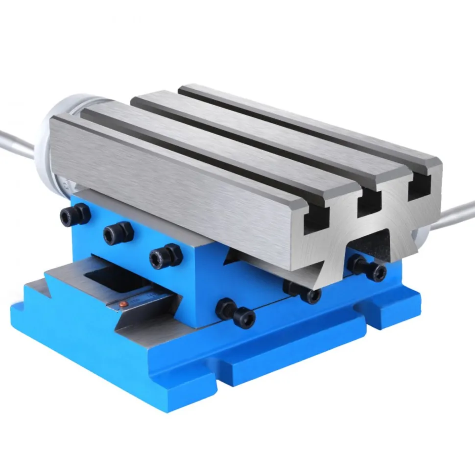 VEVOR Milling Working Table - 7.3 X 4 Inch Worktable - Compound Slide Table Milling Working Cross Table Machine for All Drill Stands Bench Drilling Milling Machine (7.3" X 4")