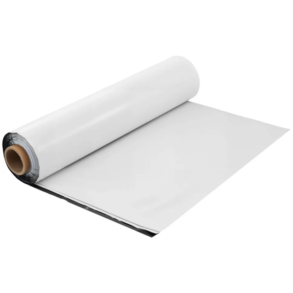 VEVOR 10 Mil Plastic Sheeting Heavy Duty 10' x 100', Thick Plastic Sheeting Roll, Plastic Drop Cloth Painters Tarp Covering for Crawl Space Vapor Barrier, Black and White Double-Sided, Multi-Purpose