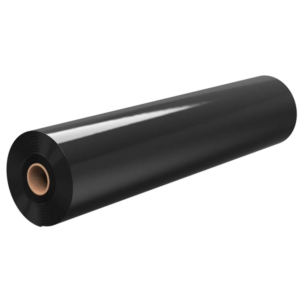 VEVOR 6 Mil Plastic Sheeting 20' x 100' Black Heavy Duty Polyethylene Roll, Thick Plastic Roll for Garden, Drop Cloth Painters Tarp, Polyethylene Covering for Crawl Space Vapor Barrier, Weed Control