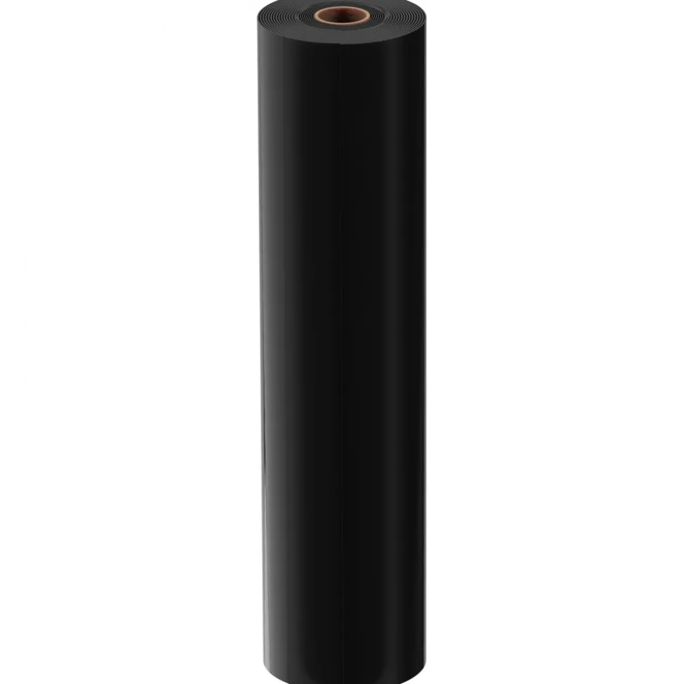 VEVOR 6 Mil Plastic Sheeting 20' x 100' Black Heavy Duty Polyethylene Roll, Thick Plastic Roll for Garden, Drop Cloth Painters Tarp, Polyethylene Covering for Crawl Space Vapor Barrier, Weed Control