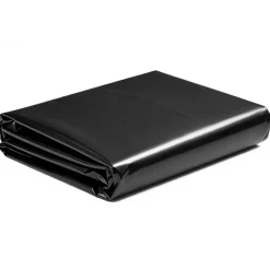 VEVOR 6 Mil Plastic Sheeting 10' x 25' Black Heavy Duty Polyethylene Roll, Thick Plastic Roll for Garden, Drop Cloth Painters Tarp, Polyethylene Covering for Crawl Space Vapor Barrier, Weed Control