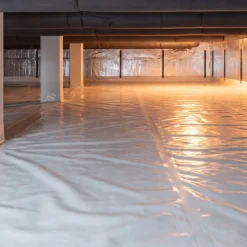 VEVOR 12 Mil Plastic Sheeting 10' x 50' Heavy Duty Thick Polyethylene Roll, Plastic Drop Cloth Painters Tarp, Polyethylene Covering for Crawl Space Vapor Barrier, Weed Control, Garden, Black & White