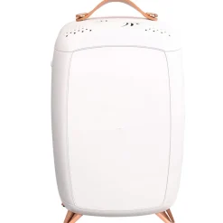 Vevor Mini Fridge for Bedroom, 6L Luxury Skin Care Fridges with Mirror and LED Light, AC/DC Cosmetic Fridge for Office Dorm Car, Small Makeup Refrigerator for Beauty Face Mask Beverage Chill, White