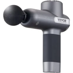 VEVOR Mini Massage Gun, Percussion Muscle Massage Gun for Athletes - with 5 Speed Levels & 6 Massage Heads, 7.4V 2500mAh Batteries, Handheld Small Massage Gun for Pain Relief, Muscle Relaxation
