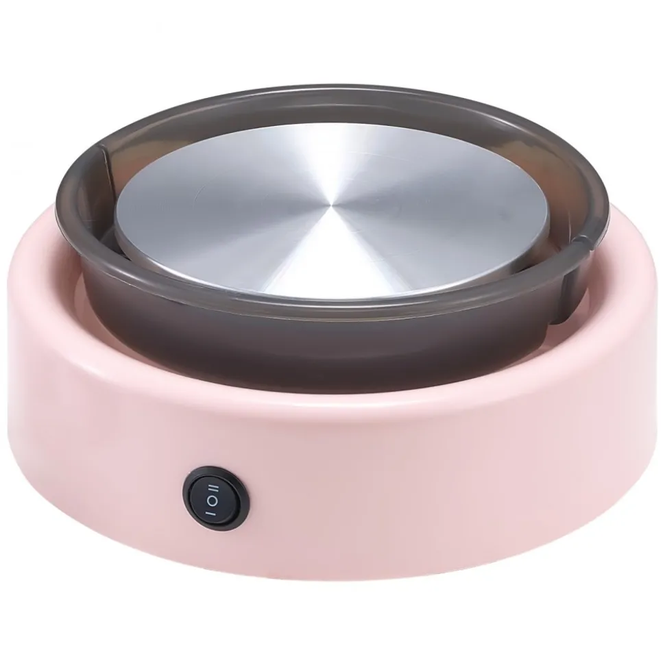 VEVOR Mini Pottery Wheel, 6 inch Turntable, Forward and Reverse Rotation, Adjustable Speed, Electric Clay Wheel for Kids and Beginners, with Shaping Tools, for Home DIY, Pottery Classes, Pink
