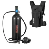 VEVOR Mini Scuba Tank, 1.9L Portable Small Diving Tank for Underwater Breathing, Reusable Lung Diving Cylinder up to 35 Minutes Dive Time, Emergency Rescue Pony Bottle with Backpack for Snorkeling