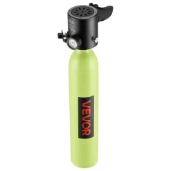 VEVOR Mini Scuba Tank, 0.5L Portable Diving Tank for Underwater Breathing, Reusable Lung Diving Cylinder up to 10 Minutes Dive Time, Emergency Rescue Pony Bottle with Bag and Lanyard for Snorkeling