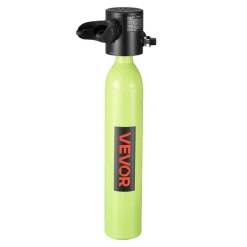 VEVOR Mini Scuba Tank, 0.5L Portable Diving Tank for Underwater Breathing, Reusable Lung Diving Cylinder up to 10 Minutes Dive Time, Emergency Rescue Pony Bottle with Pump, Bag, Lanyard for Snorkeling