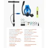 VEVOR Mini Scuba Tank with Sub-Mask, 0.5L Portable Diving Tank for Underwater Breathing, Reusable Lung Diving Cylinder up to 10 Minutes Dive Time, Emergency Rescue Pony Bottle with Pump for Snorkeling