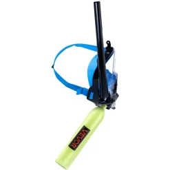 VEVOR Mini Scuba Tank with Sub-Mask, 0.5L Portable Diving Tank for Underwater Breathing, Reusable Lung Diving Cylinder up to 10 Minutes Dive Time, Emergency Rescue Pony Bottle with Pump for Snorkeling