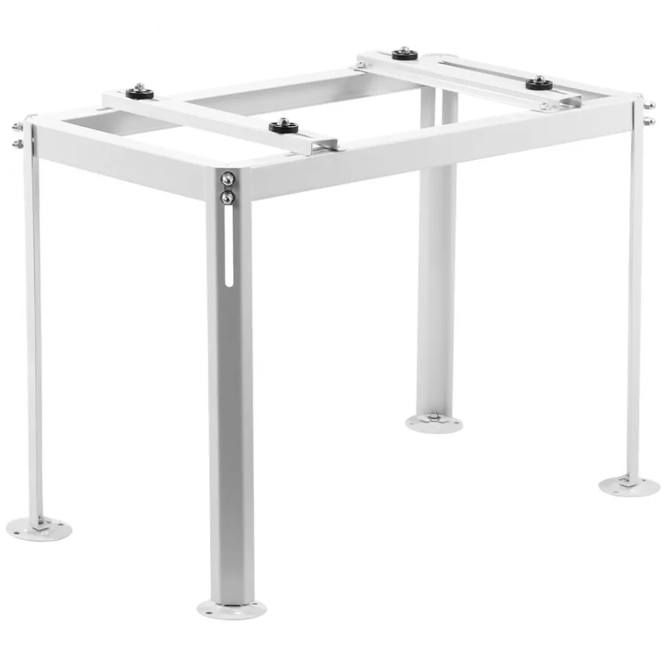 VEVOR Mini Split Ground Stand, Adjustable Anti-Vibration Mini Split Stand for 9000-18000 BTU Ductless Air Conditioner Heat Pump, Heavy Duty AC Base Bracket Floor Mount w/ 441LBS Max. Load Capacity