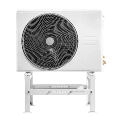 VEVOR Mini Split Ground Stand, Adjustable Anti-Vibration Mini Split Stand for 9000-24000 BTU Ductless Air Conditioner Heat Pump, Heavy Duty AC Base Bracket Floor Mount w/ 551LBS Max. Load Capacity
